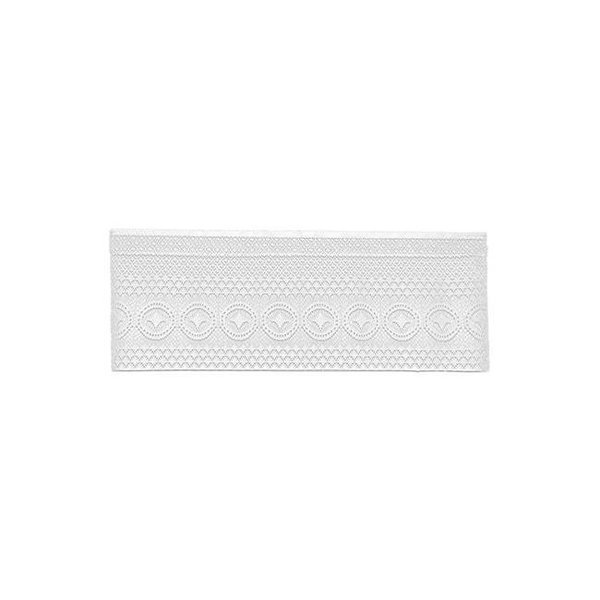 Heritage Lace Heritage Lace 6410W-4816 48 x 16 in. Eureka Valance; White 6410W-4816